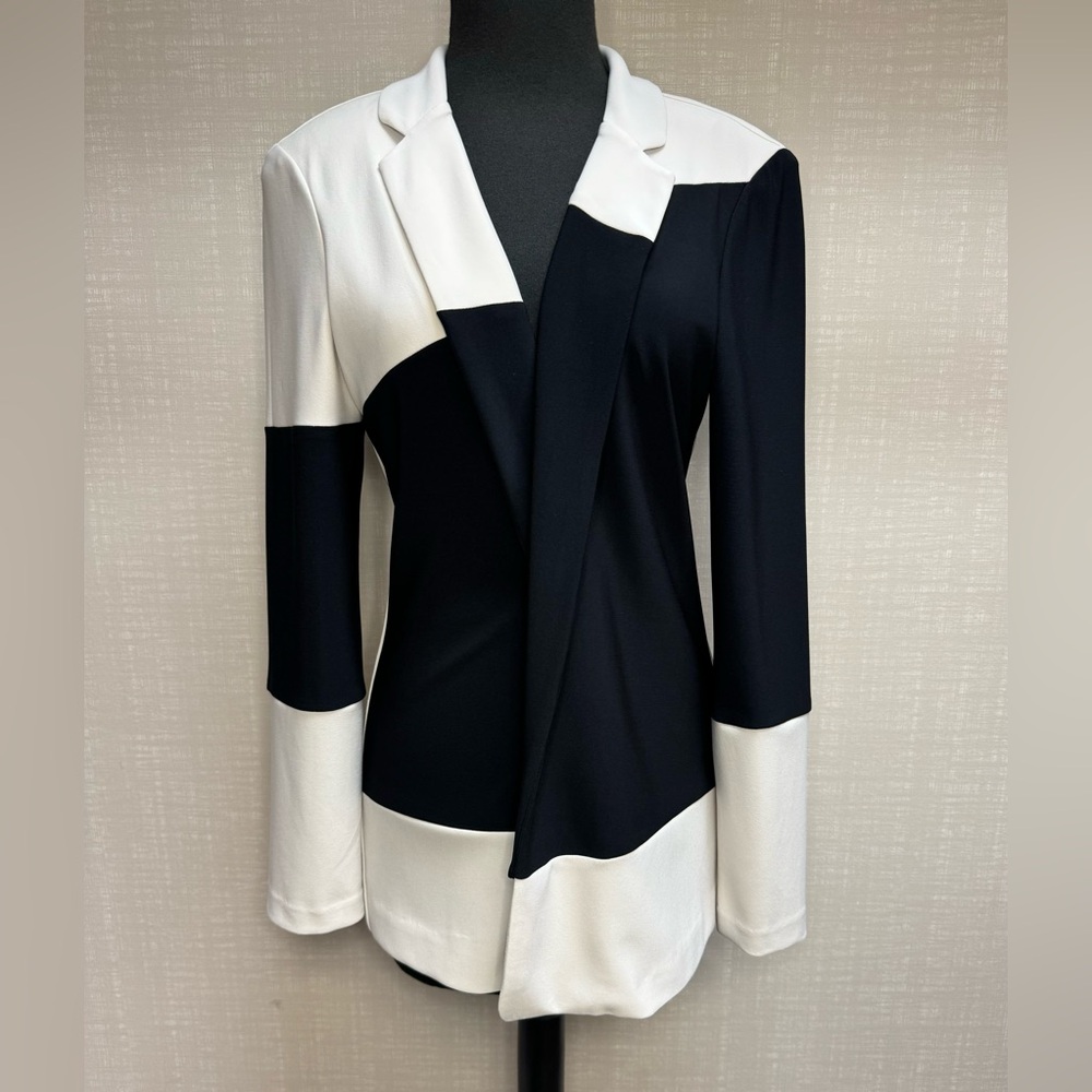 Joseph Ribkoff Color-Block Open Front Blazer